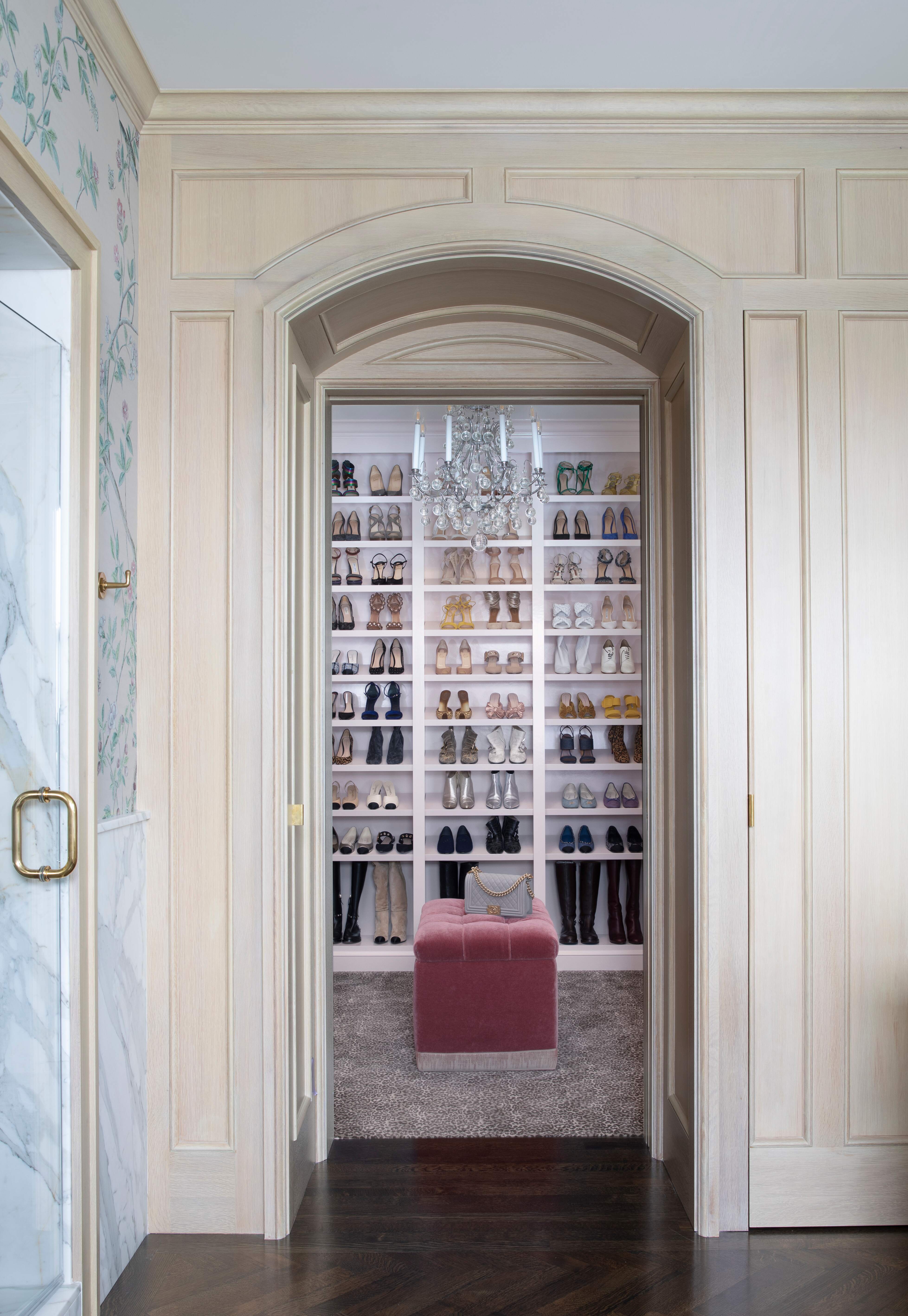 Contemporary Storage Room and Closet