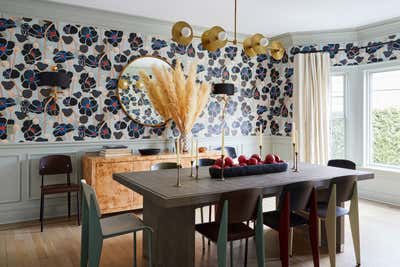  Transitional Family Home Dining Room. Larchmont by Rachel Sloane Interiors.
