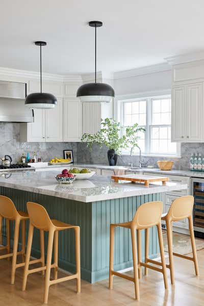  Transitional Family Home Kitchen. Larchmont by Rachel Sloane Interiors.