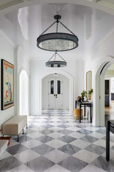  Transitional Family Home Entry and Hall. Greenwich by Rachel Sloane Interiors.