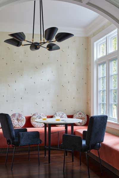  Transitional Family Home Dining Room. Greenwich by Rachel Sloane Interiors.