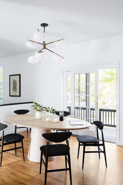  Transitional Family Home Dining Room. Irvington by Rachel Sloane Interiors.