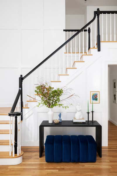  Transitional Family Home Entry and Hall. Irvington by Rachel Sloane Interiors.