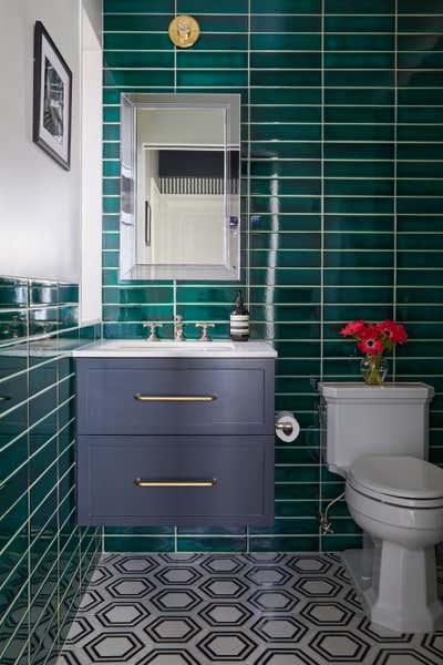 Transitional Apartment Bathroom. Gramercy by Rachel Sloane Interiors.