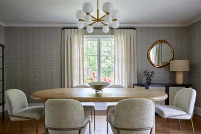 Transitional Dining Room. Scarsdale II by Rachel Sloane Interiors.