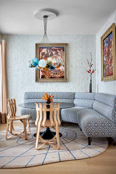 Contemporary Apartment Dining Room. Manhattan Penthouse by Method + Moxie.