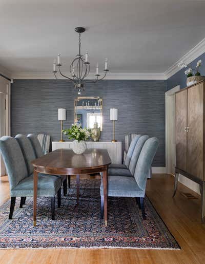  Cottage English Country Family Home Dining Room. Walnut  by Eclectic Home.