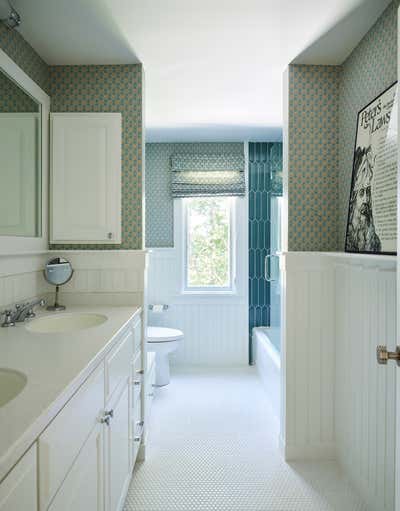  Cottage Coastal Family Home Bathroom. Martha's Vineyard by Eclectic Home.