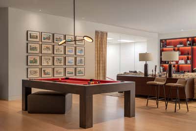  Minimalist Contemporary Family Home Bar and Game Room. Los Altos Hills II by Heather Hilliard Design.