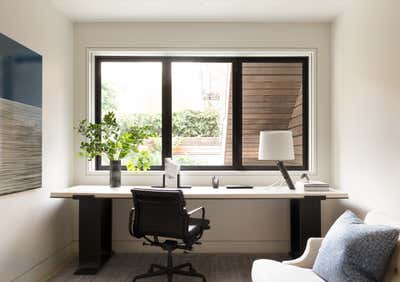  Minimalist Family Home Office and Study. Cow Hollow by Heather Hilliard Design.