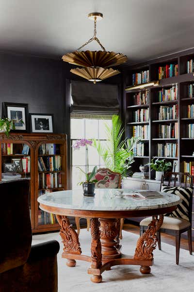  Transitional Family Home Office and Study. Crystal Street by Eclectic Home.