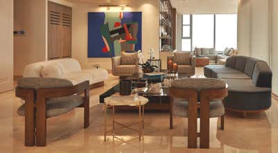  Coastal Apartment Living Room. CLASSIC SOPHISTICATION FOR A COASTAL LIVING AREA by Marcela Cure.