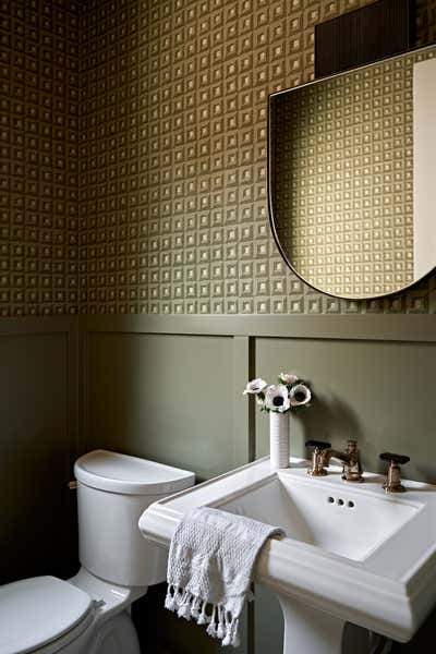  Mid-Century Modern Transitional Family Home Bathroom. Wayzata  by Eclectic Home.