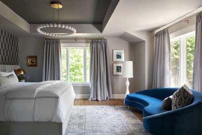  Mid-Century Modern Transitional Family Home Bedroom. Wayzata  by Eclectic Home.