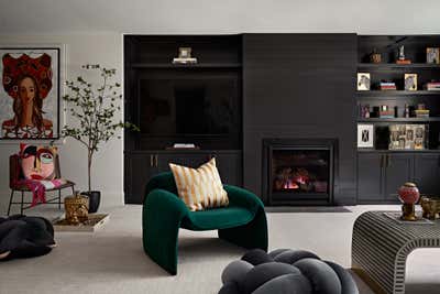  Mid-Century Modern Family Home Living Room. Wayzata  by Eclectic Home.