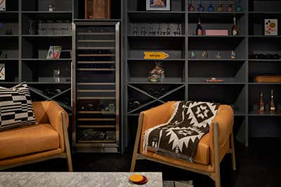  Eclectic Mid-Century Modern Family Home Bar and Game Room. Wayzata  by Eclectic Home.