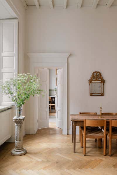  Minimalist Apartment Dining Room. Santa Marta by Mallory Kaye Studio.