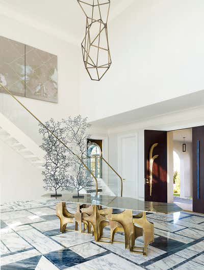  Modern Family Home Entry and Hall. Long Island Sound by Douglas Graneto Design.