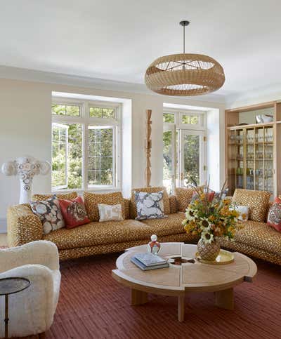  Modern Family Home Living Room. Quogue by Hamilton Design Associates.