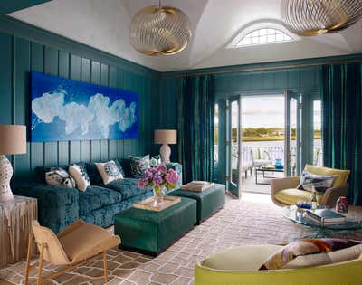Modern Living Room. Quogue by Hamilton Design Associates.