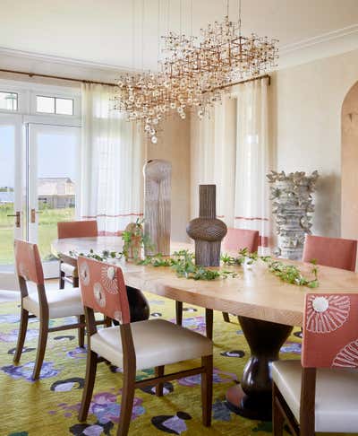  Modern Family Home Dining Room. Quogue by Hamilton Design Associates.