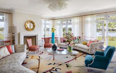  Modern Family Home Living Room. Quogue by Hamilton Design Associates.