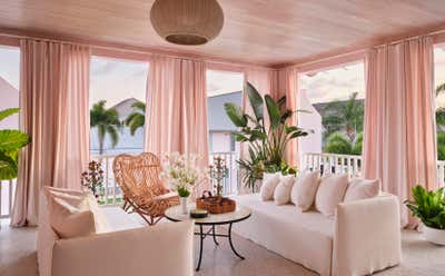  Maximalist Exterior. A Pink House at Vero Beach by Hamilton Design Associates.