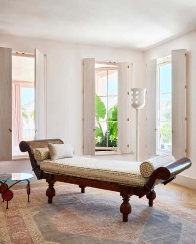  Maximalist Family Home Bedroom. A Pink House at Vero Beach by Hamilton Design Associates.