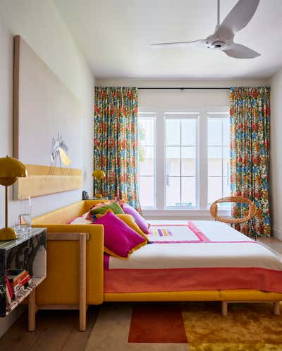  Maximalist Tropical Bedroom. A Pink House at Vero Beach by Hamilton Design Associates.