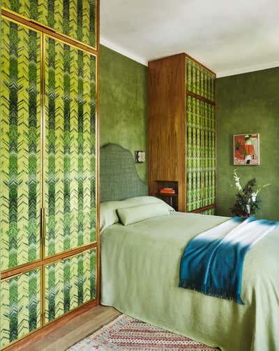  Maximalist Tropical Bedroom. A Pink House at Vero Beach by Hamilton Design Associates.