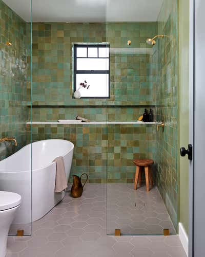  Maximalist Transitional Bathroom. 82nd Place by LH.Designs.