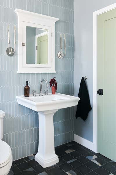  Hollywood Regency Family Home Bathroom. 82nd Place by LH.Designs.