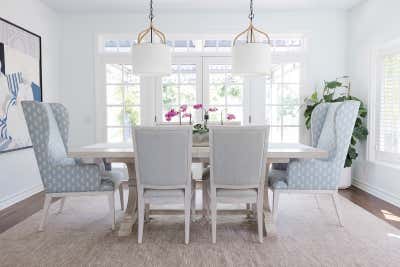  Beach Style Beach House Dining Room. Costal Cottage by Yvonne Design Studio.