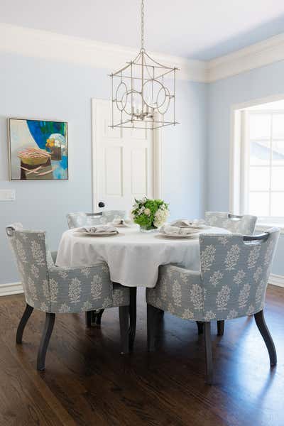  Transitional Country House Dining Room. Ranch Home by Yvonne Design Studio.