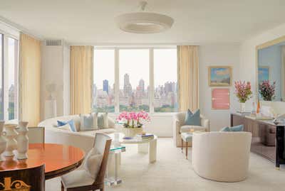  Mid-Century Modern Living Room. Central Park West  by Roughan Interiors.