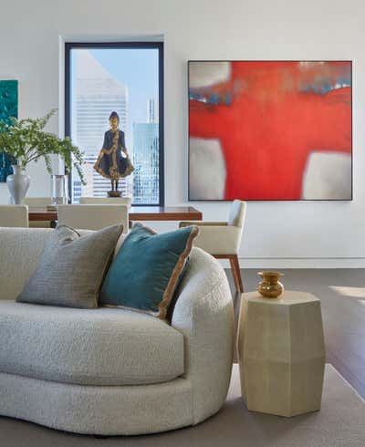  Mid-Century Modern Apartment Dining Room. The Baccarat Hotel by Roughan Interior.