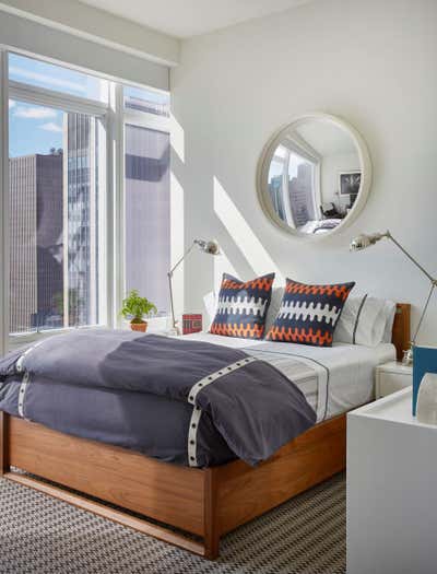 Mid-Century Modern Apartment Bedroom. The Baccarat Hotel by Roughan Interiors.