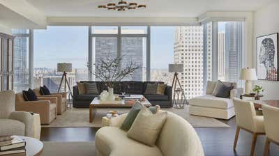  Mid-Century Modern Apartment Living Room. The Baccarat Hotel by Roughan Interior.