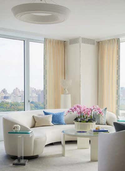  Traditional Apartment Living Room. Central Park West  by Roughan Interiors.