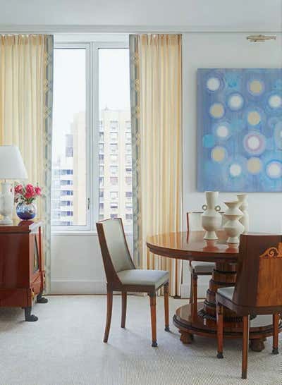  Scandinavian Dining Room. Central Park West  by Roughan Interiors.
