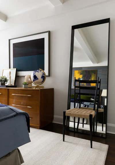  Mid-Century Modern Bedroom. Upper West Side Pied-A-Terre by Roughan Interiors.