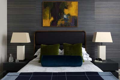  Mid-Century Modern Bedroom. Upper West Side Pied-A-Terre by Roughan Interior.