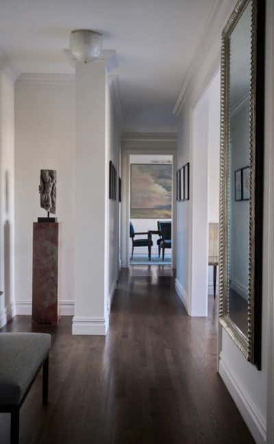  Mid-Century Modern Entry and Hall. Central Park West Penthouse by Roughan Interior.