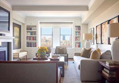  Mid-Century Modern Apartment Living Room. Central Park West Penthouse by Roughan Interior.