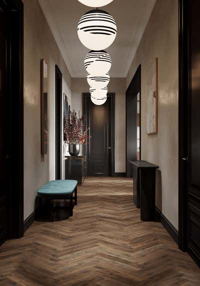  Contemporary Entry and Hall. Chelsea Apartment by Studio Shanati.