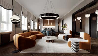  Western Living Room. Chelsea Apartment by Studio Shanati.