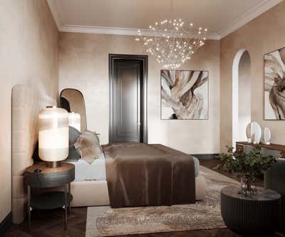  Art Deco Apartment Bedroom. Chelsea Apartment by Studio Shanati.