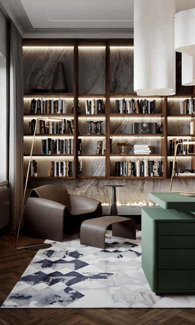  French Apartment Office and Study. Chelsea Apartment by Studio Shanati.