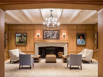  Traditional Transitional Entertainment/Cultural Lobby and Reception. Quaker Ridge Golf Club by Douglas Graneto Design.