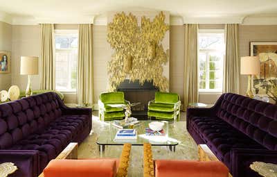  Eclectic Family Home Living Room. Long Island Sound by Douglas Graneto Design.